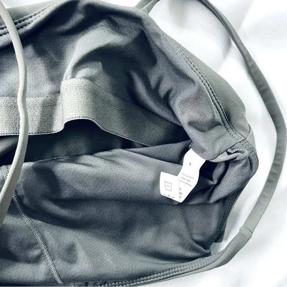 Olive Green Spaghetti Strap Tank Top - Picture 6 of 8